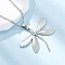 Dragonfly 304 Stainless Steel Pendant Necklaces, Stainless Steel Color, 18.11 inch(46cm)