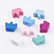 Natural Wood Beads, Dyed, Crown, Mixed Color, 13x17x8mm, Hole: 2mm, about 840pcs/500g