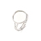Adjustable Brass Ring Components, Pad Ring Findings, with Flat Round Cabochon Bezel Settings, Cadmium Free & Lead Free, Platinum, Tray: 12mm, 17mm