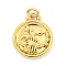 304 Stainless Steel Pendants Rhinestone Settings, Round with Constellations, Scorpio, 20.5x17x3.5mm, Hole: 3.5x2mm, Fit for 0.9mm Rhinestone
