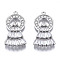 Brass Micro Pave Clear Cubic Zirconia Pendants, Cadmium Free & Nickel Free & Lead Free, Ring with Triangle, Golden, 28x15x3.5mm, Hole: 1.5mm