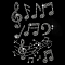 Music Note Rhinestone Iron on Hotfix Transfer Decal White Music Iron On Rhinestone Crystal T-Shirt Transfer Heat Transfer Bling Patch Rhinestone Sticker for Jacket Bags Jeans Craft