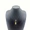 Natural Dalmatian Jasper Teardrop Pendant Necklaces for Women