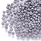 8/0 Baking Paint Glass Round Seed Beads, Light Steel Blue, 3~3.5x2mm, Hole: 1~1.2mm, about 10000pcs/pound