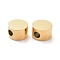 304 Stainless Steel Beads, Flat Round, Golden, 8x5mm, Hole: 2.5mm
