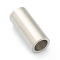 Tarnish Resistant 304 Stainless Steel Magnetic Clasps with Glue-in Ends, Column, Stainless Steel Color, Hole: 5mm, 16mm
