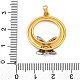 Латунные микро проложить кубического циркония подвески KK-V009-16G-3