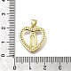Латунные микро проложить кубического циркония подвески KK-C090-35G-03-3