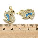 Латунные микро проложить кубического циркония подвески KK-H457-06G-01-3