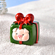 Фигурка подарочной коробки из смолы на рождественскую тематику XMAS-PW0001-091G-1
