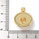 Латунные микропаве прозрачные подвески с фианитом KK-U046-03G-3