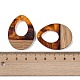 Подвески из смолы и дерева WOOD-F015-17G-3