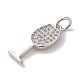 Кубические подвески из латуни с микропаве KK-U027-07P-03-2