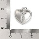 Подвески из латуни и прозрачного циркония с покрытием стойки KK-S372-29P-3