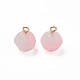 Двухцветные стеклянные подвески GLAA-Q092-05C-3