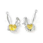 Латунные микро проложить кубического циркония подвески KK-L208-05P-04