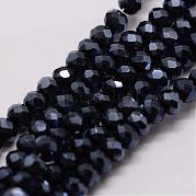 Гальванические стеклянные бусины GLAA-K016-2x3mm-10PL