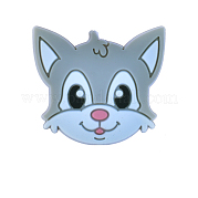 Силиконовые бусины в виде головы кошки FIND-SZC0014-280