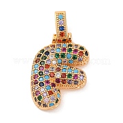Латунные микро проложить кубического циркония подвески KK-C076-29F-G02