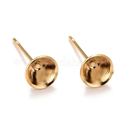 Серьги-гвоздики из нержавеющей стали 304 STAS-L238-082E-G