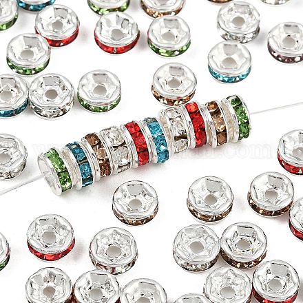 Латунь марки А горный хрусталь Spacer бисер RB-A014-Z6mm-S-1