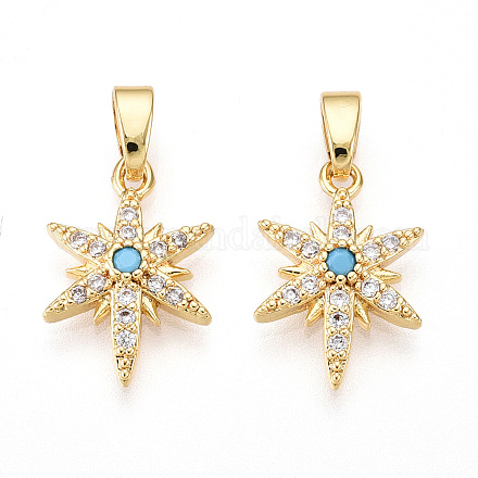 Латунные микро проложить кубического циркония подвески KK-T070-59B-G-1