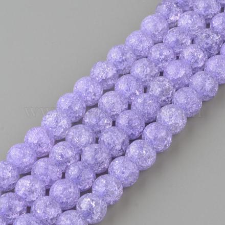 Синтетический хрустят кварц бисер пряди GLAA-S134-8mm-15-1