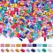 SUNNYCLUE 1 B0X 800Pcs 10 Colors 2 Hole Square Beads Small Rectangle Beads Acylic Plastc Macaron Color Pink Gold White Flat Rectangular Beads for Jewelry Making DIY Bracelet Necklace Earrings Beginner
