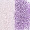 Iridescent Transparent Glass Seed Beads, Rondelle, Dark Violet, 4~5x3~4mm, Hole: 1~1.2mm, about 6428pcs/pound