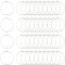 304 Stainless Steel Hoop Earrings Findings, Wine Glass Charms Findings, Stainless Steel Color, 22 Gauge, 34.5x30x0.6mm, 100pcs/box