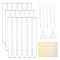 Experimental Tool Kits, with Transparent Glass Test Tubes, Plastic Funnel Hopper & Transfer Pipettes, Label Paster and Pig Hair Test Tube Brush, Clear, 200x200x100mm