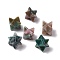 Natural Agate Beads, No Hole, Carved, Merkaba Star, 13x13.5mm