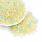 Glass Seed Beads, Luminous, Inside Colours, Glow in the Dark, Round, Mixed Color, 4x3mm, Hole: 1.2~1.4mm, about 7260pcs/pound