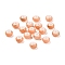 Opaque Spray Painted Glass Beads, Rondelle, Drawbench Style, Light Salmon, 8x5mm, Hole: 2mm, about 1041pcs/450g