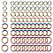 SUNNYCLUE 1 Box 200Pcs 4 Size Stainless Steel Open Jump Rings 6mm Rainbow Jump Ring 5mm Jumprings Metal Connector Rings for Jewelry Making Necklace Bracelet Earrings Keychain Women Adult DIY Crafts