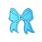 Laser Mirror Face Acrylic Pendants, Bowknot Charms, Deep Sky Blue, 27.5x28x1.5mm, Hole: 1.8mm
