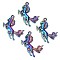 Alloy Pendants, Cadmium Free & Lead Free, Horse, Rainbow Color, 31x45x5mm, Hole: 3.5mm