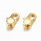 304 Stainless Steel Lobster Claw Clasps, Golden, 11x6x3mm, Hole: 1.2mm