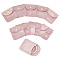12Pcs Velvet Jewelry Storage Pouches, Square Jewelry Bags with Golden Tone Snap Fastener, for Earring, Rings Storage, Pink, 8x8x0.75cm