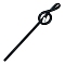Solid Color Plastic Imitation Wood Pencil, High Musical Note Pencil, for Office & School Supplies, Black, 200x7mm