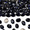 Preciosa® MAXIMA Crystal Fancy Stones, Czech Crystal, 435 12 601 Oval, Dura Foiling, 30280 Dark Indigo, 8x6mm
