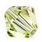 Preciosa® Crystal Beads, Czech Crystal, Bicone(451 69 302 Rondelle), 80100 Jonquil, 6mm, Hole: 1mm