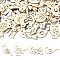 Bird Wood Pieces, DIY Wood Craft Supples, Old Lace, 2.75~3.05x4~4.05x0.25cm, about 100pcs/set