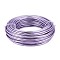 Round Anodized Aluminum Wire, for Jewelry Making, Lilac, 7 Gauge, 3.5mm, about 65.61 Feet(20m)/500g