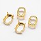 Oval Brass Sew on Prong Settings, Claw Settings for Pointed Back Rhinestone, Open Back Settings, Golden, 25x18x0.4mm, Fit for 18x25mm cabochons