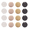 PandaHall 40 Pcs 304 Stainless Steel Flat Round Blank Stamping Tag Pendants Charms Diameter 15mm for Jewelry Making, 4 Colors