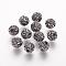 Polymer Clay Rhinestone Beads, Grade A, Round, Pave Disco Ball Beads, Jet Hematite, 8x7.5mm, Hole: 1.5~1.8mm