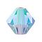 Preciosa® Crystal Beads, Czech Crystal, Bicone(451 69 302 Rondelle), 30020 20000 Light Sapphire AB 2x, 4mm, Hole: 0.8mm