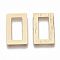Brass Linking Rings, Nickel Free, Rectangle, Real 18K Gold Plated, 22x13x1mm, Inner Diameter: 16x7mm