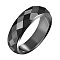 Hematite Finger Rings, Faceted, US Size 7(17.3mm)